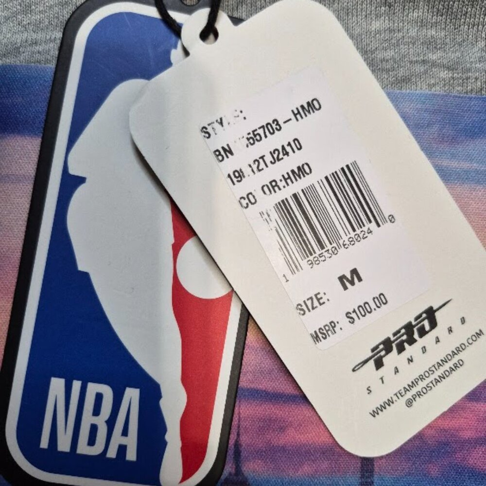 New York Knicks Pro Standard Hoodie Grey Men's M Kangaroo Pocket Embroid LogoNEW - Picture 7 of 10